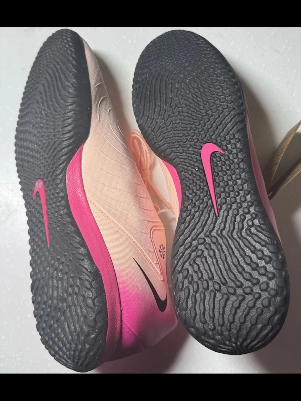 Nike Phantom Academy Turf Shoes - Peach & Pink